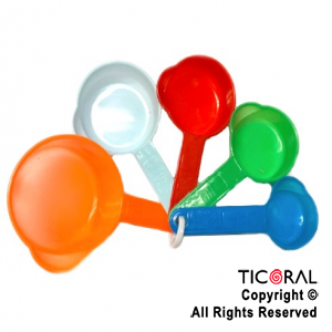 CUCHARA MEDIDORA PLASTICA COLORES (SET X 5)